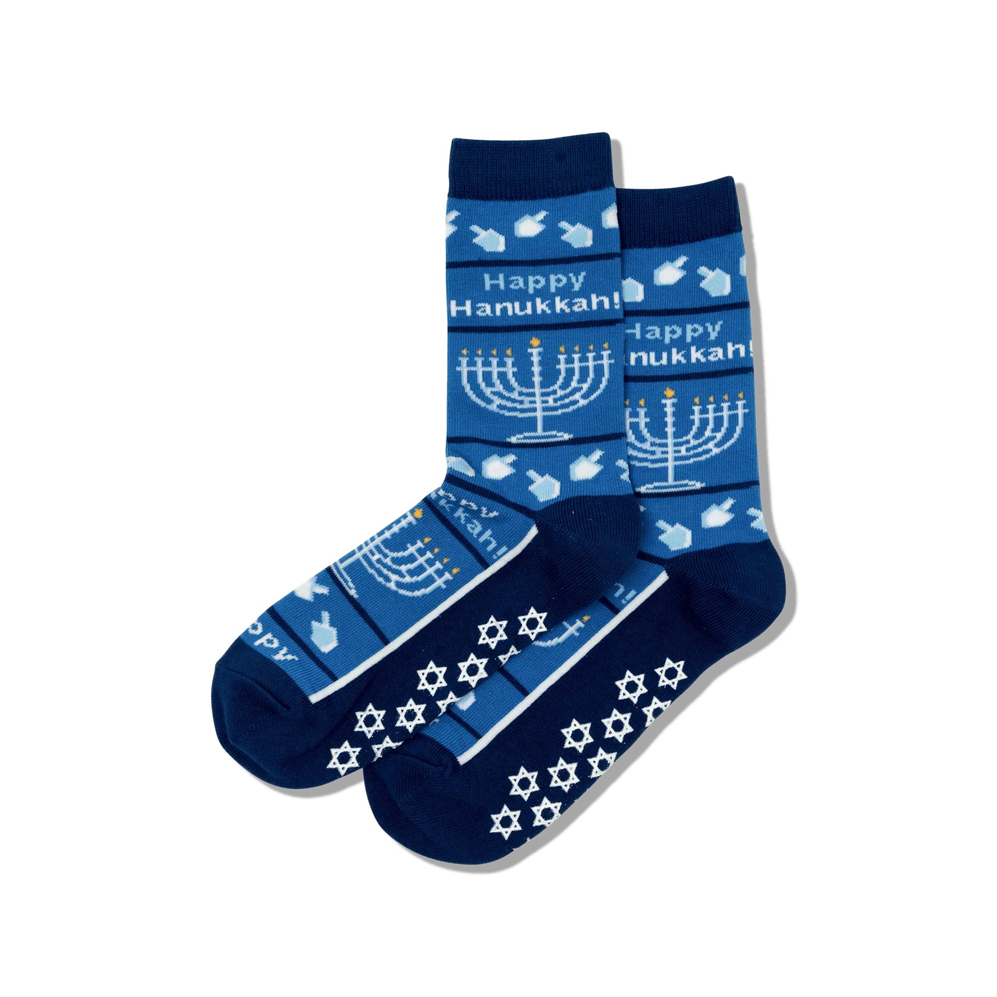 HOTSOX Women's Happy Hanukkah Non Skid Crew Socks