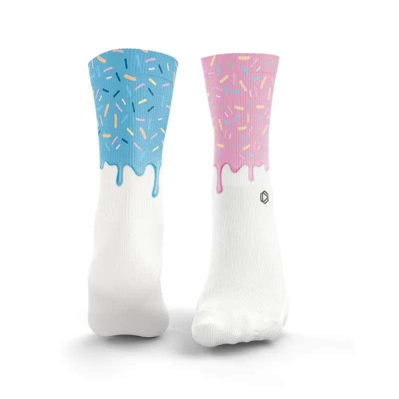 Iced Donut 2.0 Socks - Blue & Pink