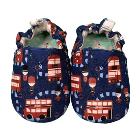 JplusJ Bus Navy Organic Baby Shoes 牛仔藍巴士有機棉學步鞋