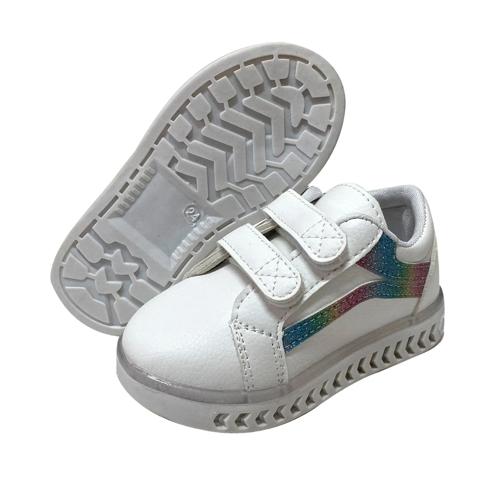 L255 Rainbow LED Lighted Shoes (1-6y)