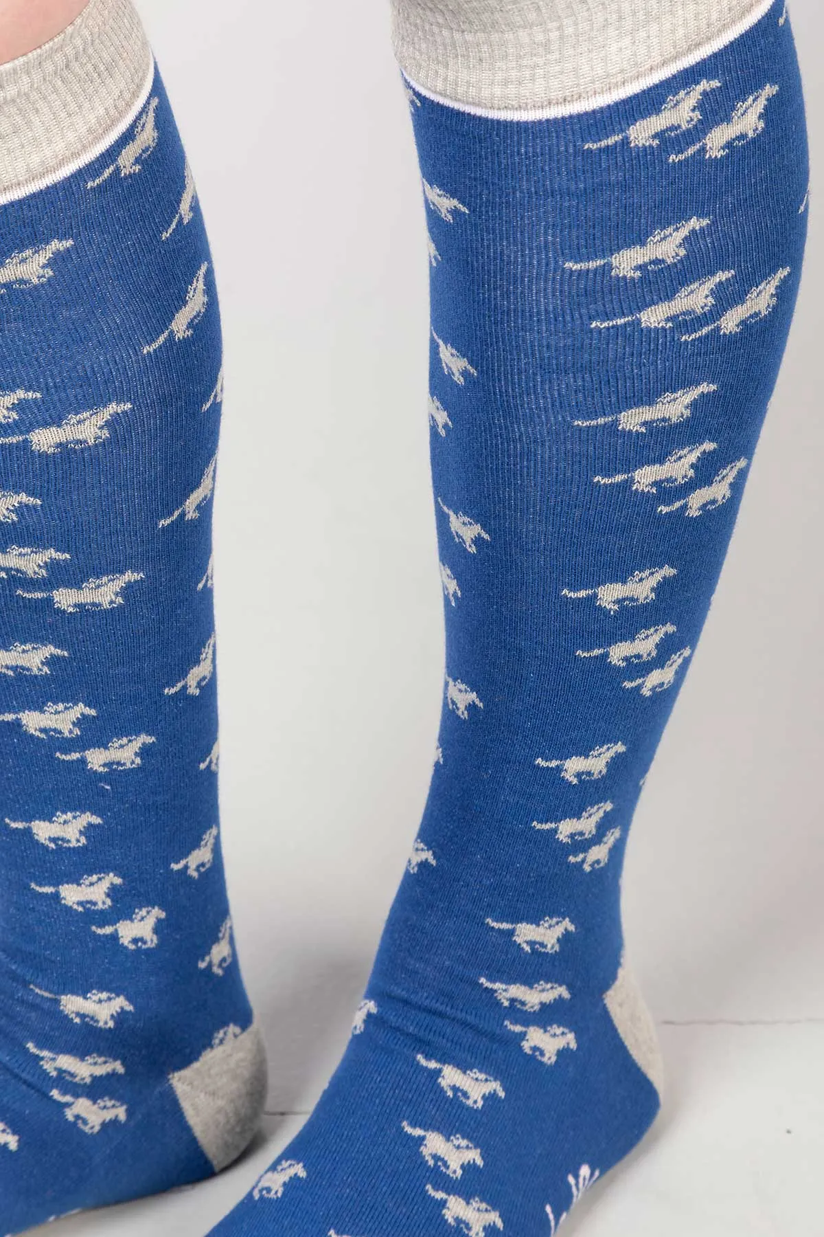 Ladies Galloping Horse II Knee Length Socks