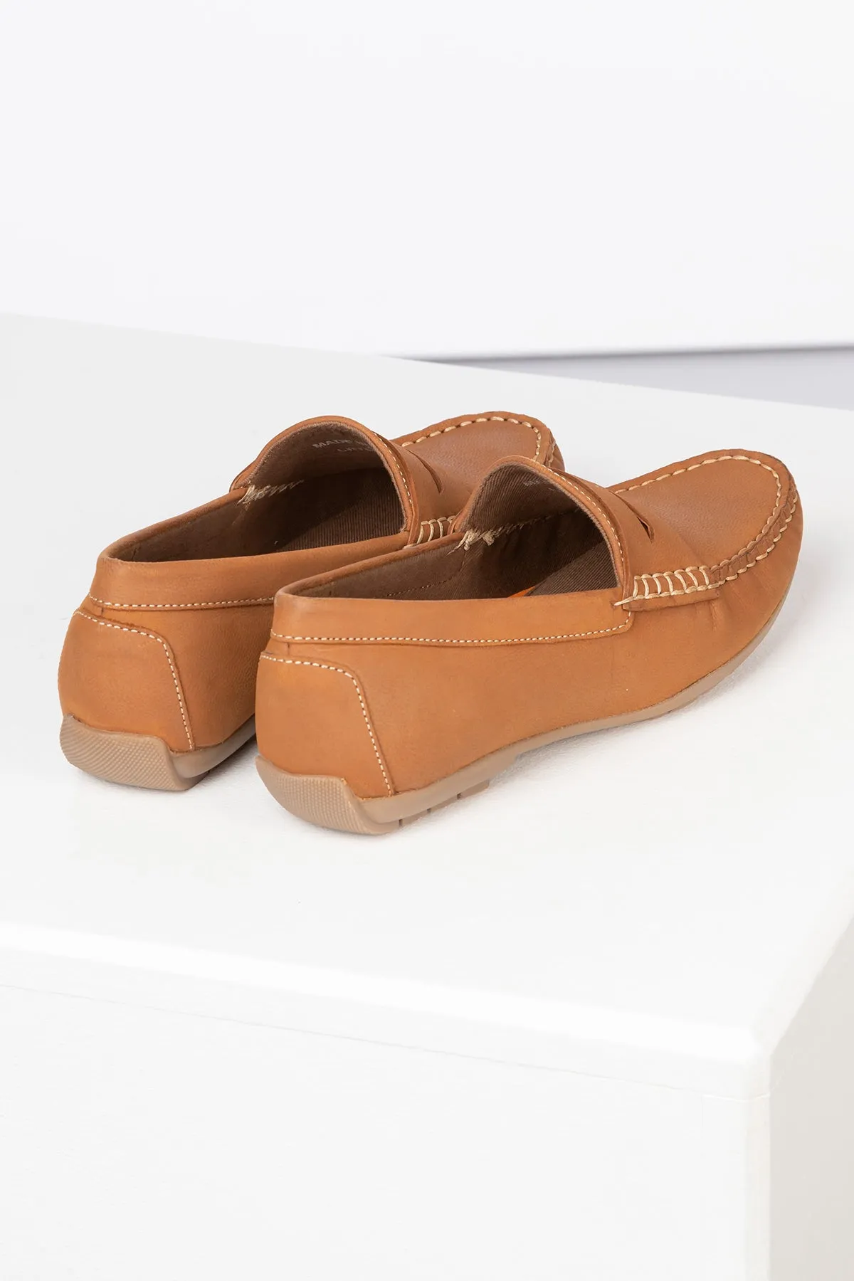 Ladies Nubuck Driving Loafers - Wrelton