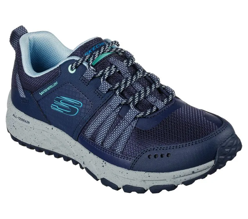 Ladies Skechers Navy Trainers Escape Plan Water Repellent 180061 NVBL