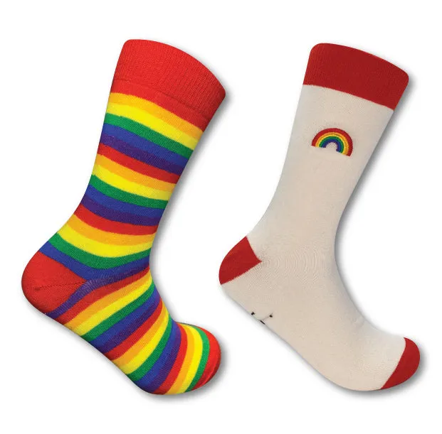 Ladies/Gents Cotton Rich Socks Uni-Sex Urban Eccentric Pride Socks 2 Pairs