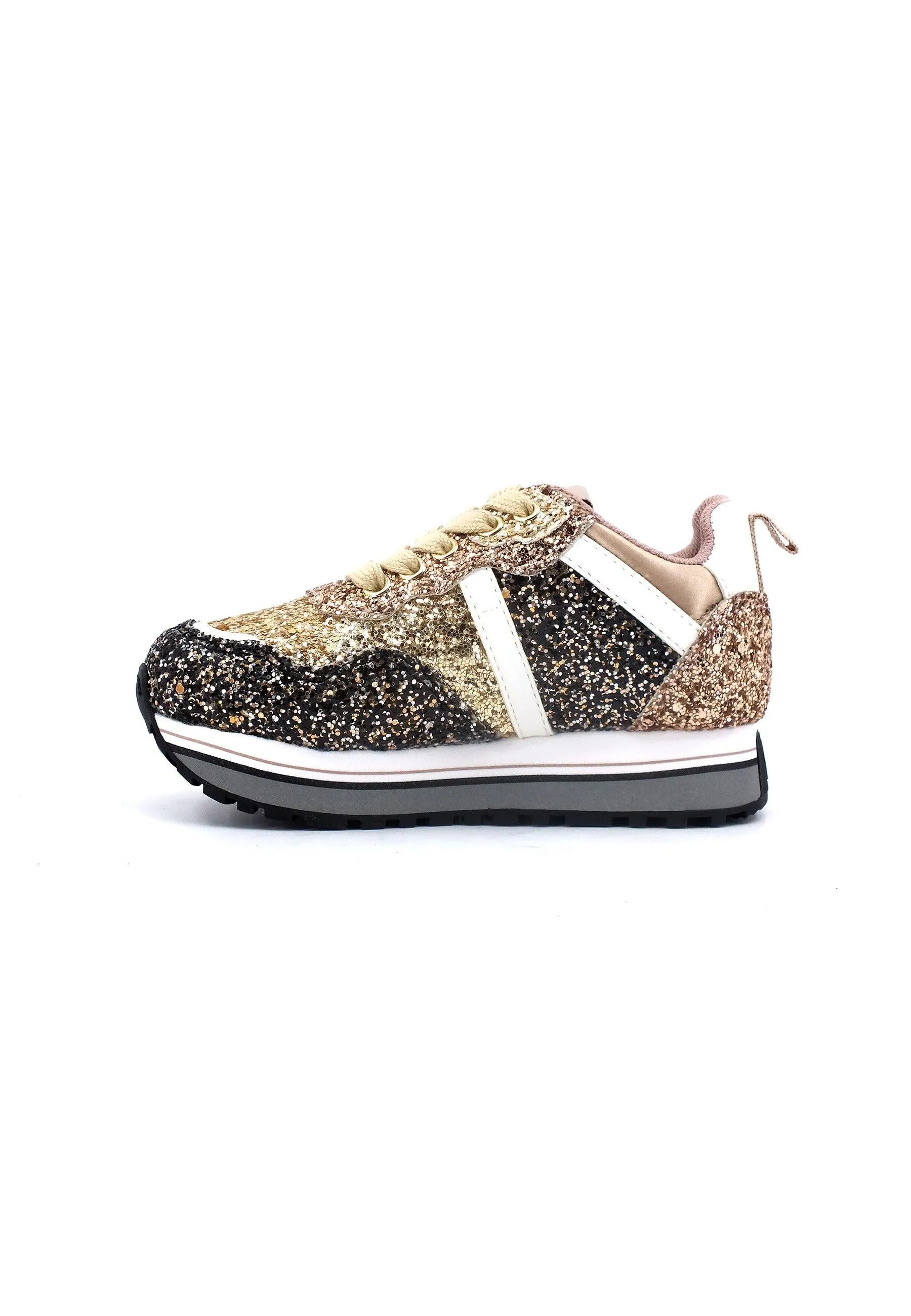 LIU JO Maxi Wonder 604 Sneaker Bimba Gold 4F3301TX007