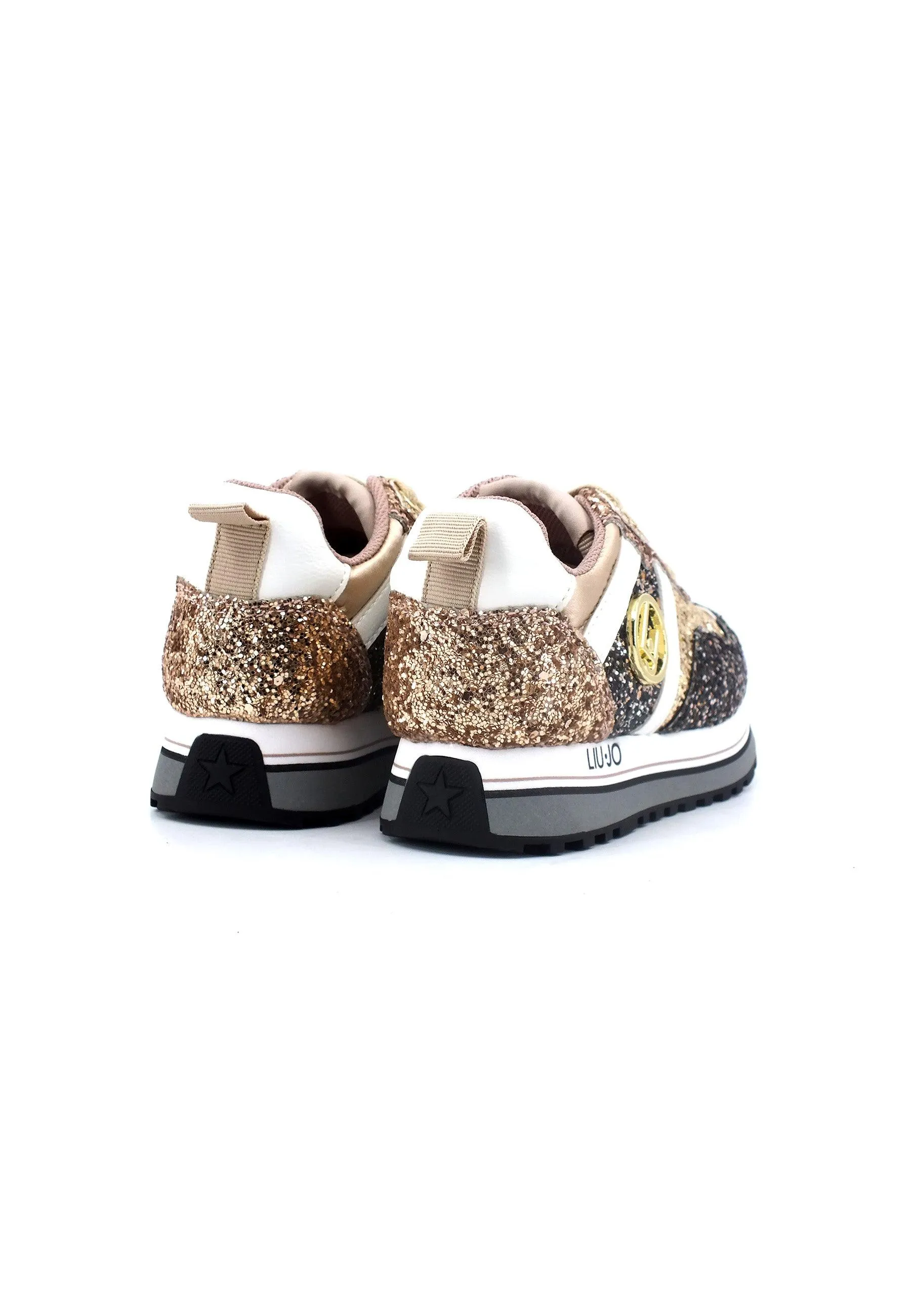 LIU JO Maxi Wonder 604 Sneaker Bimba Gold 4F3301TX007