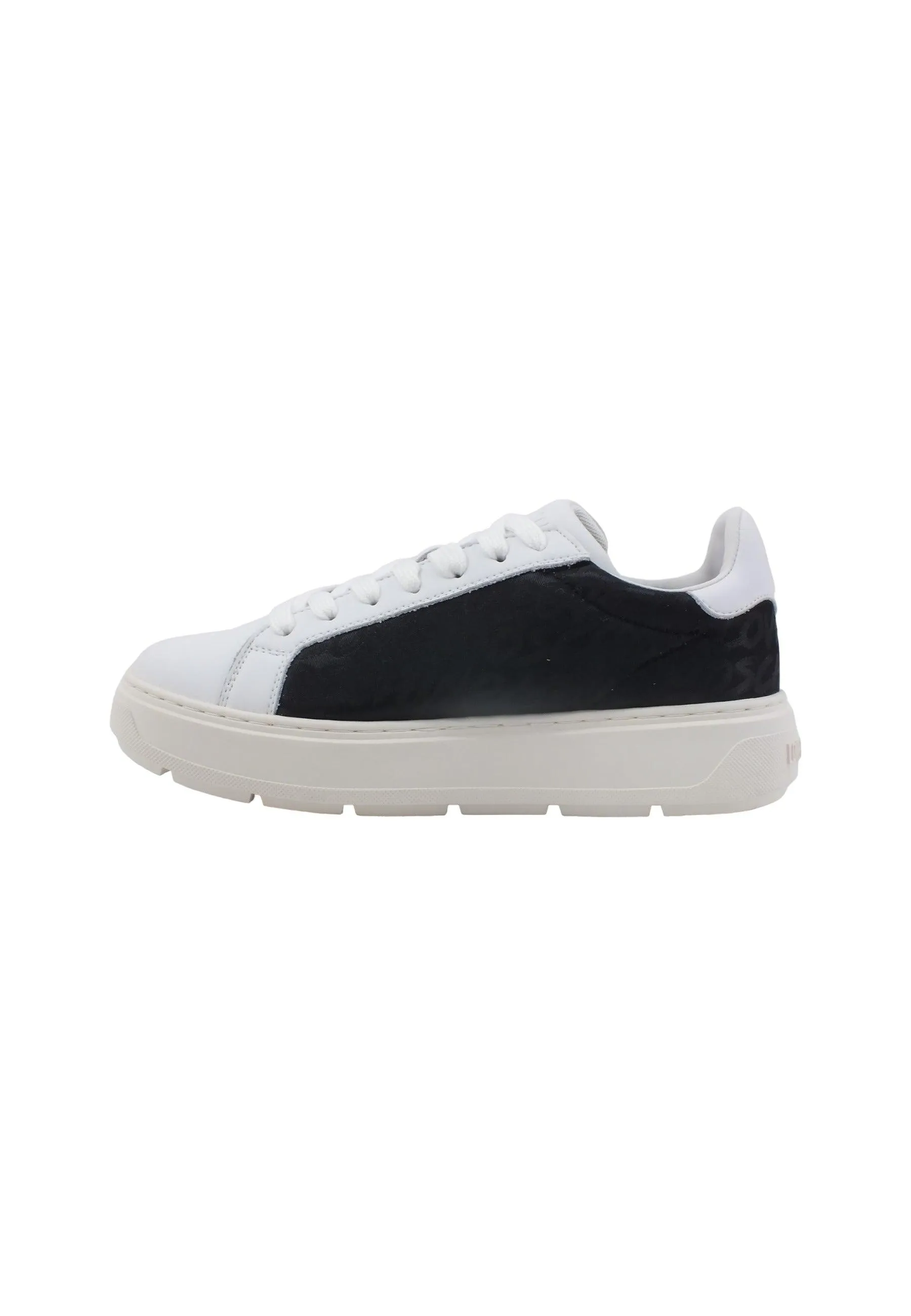 LOVE MOSCHINO Sneaker Donna Bianco Nero JA15214G1HJS100B