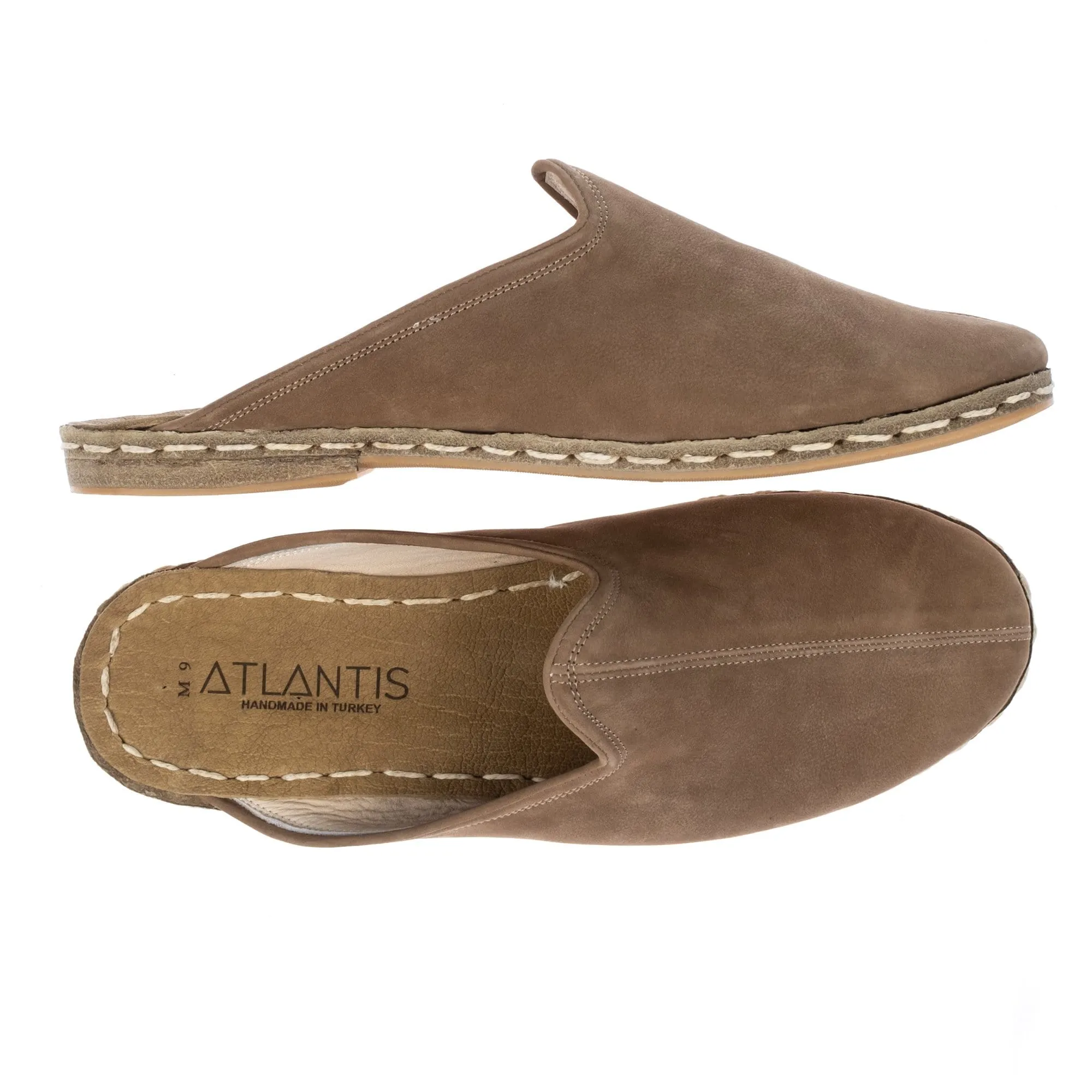 Men's Beige Slippers