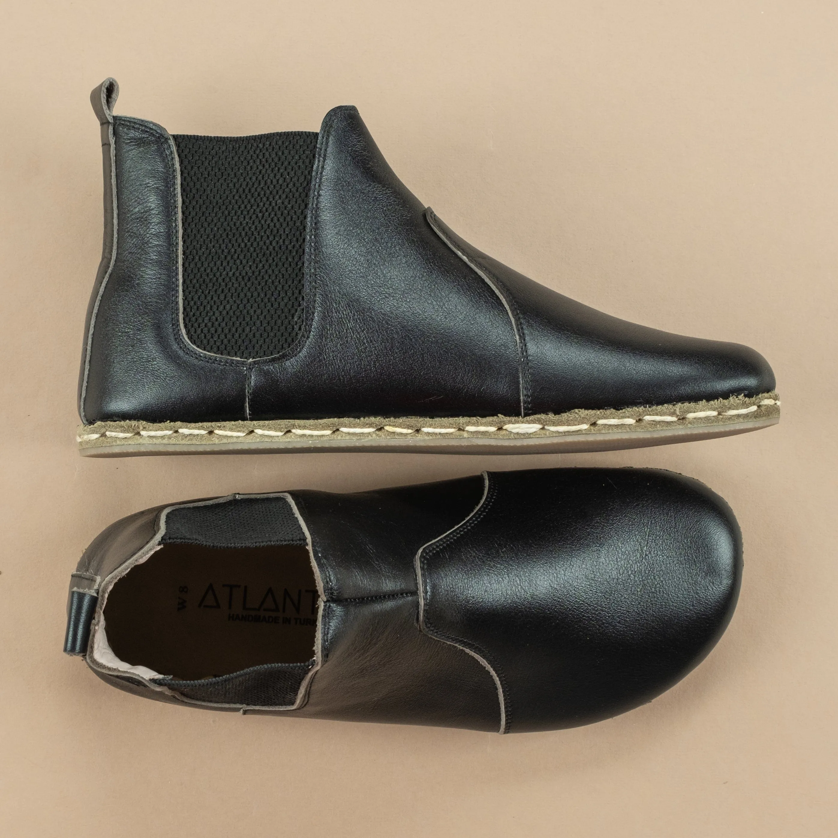 Men's Black Barefoot Chelsea Boots