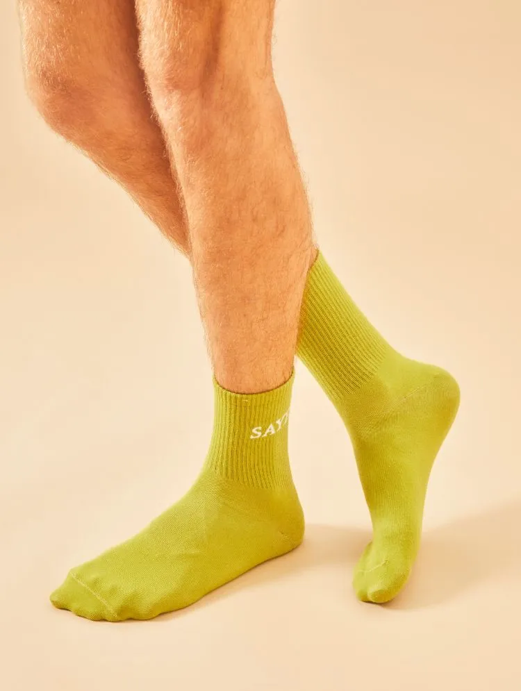 Mid-crew Everyday Socks - Jungle Green