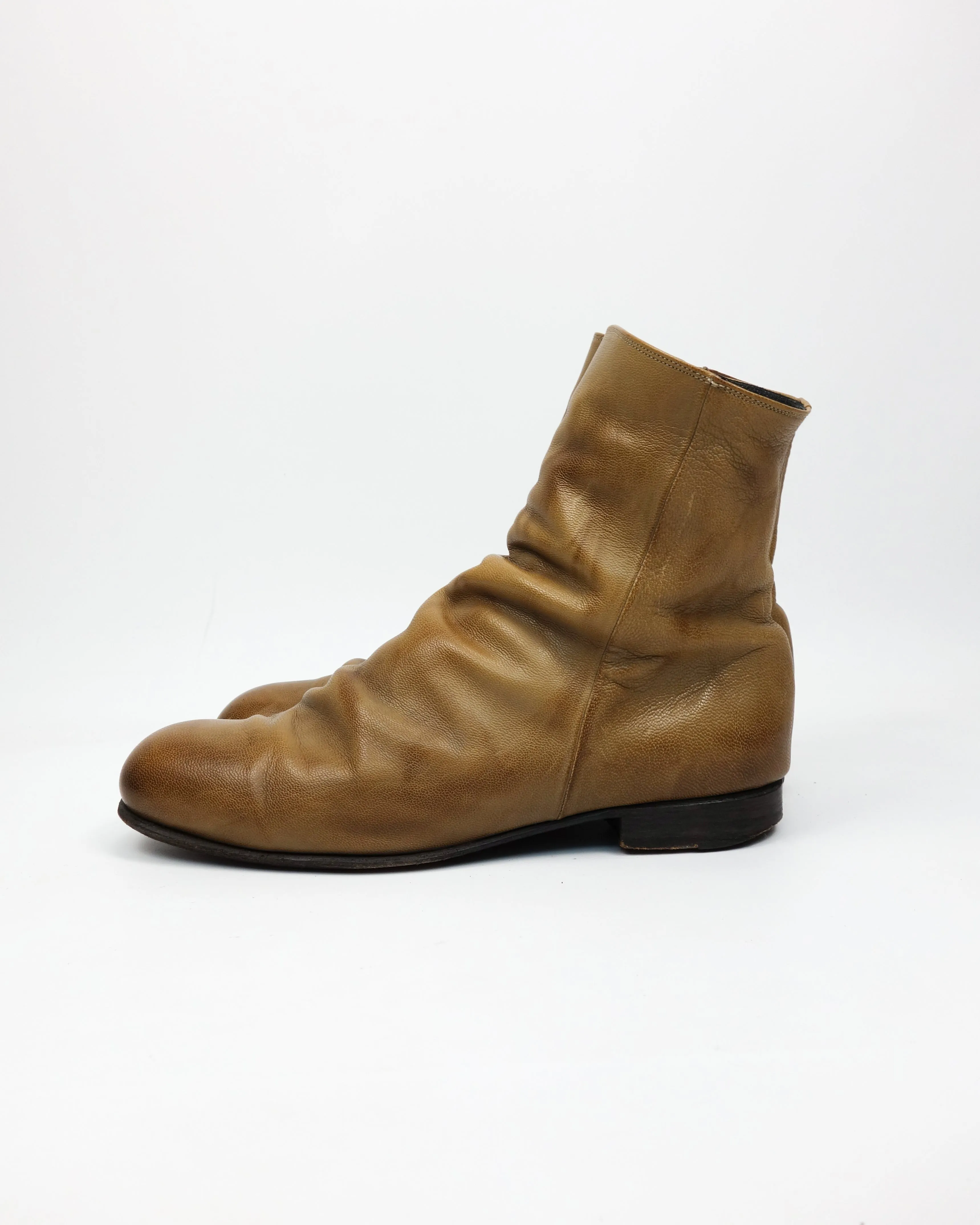 MIHARA YASUHIRO LEATHER CAMEL BOOTS 1990’S