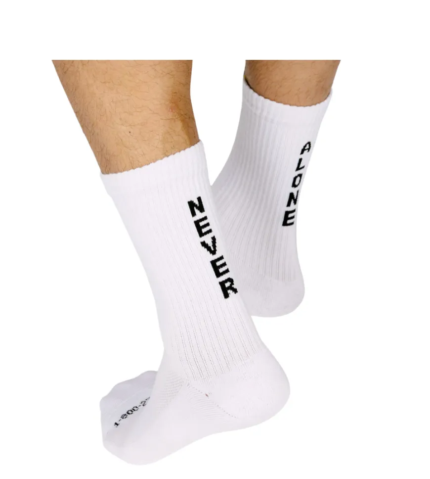 Never Alone Cushion Crew Socks