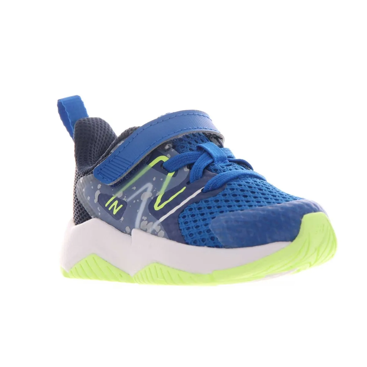 New Balance Toddler's Rave Run V2 Royal/Lime/White Velcro