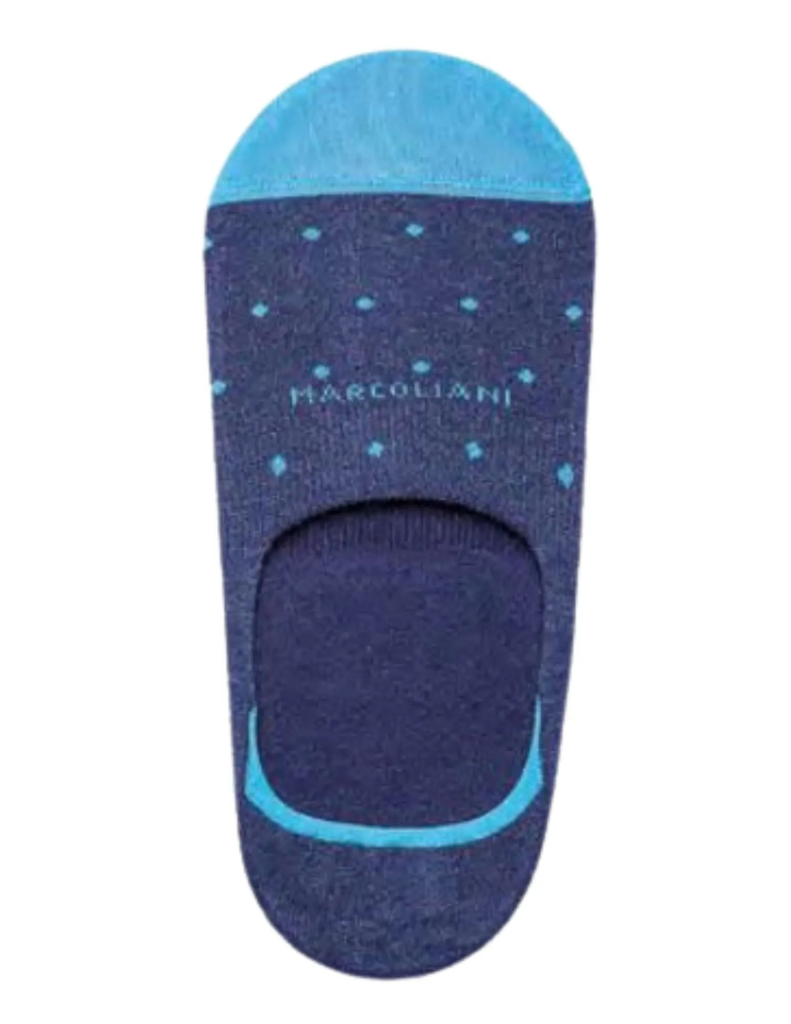 No Show Polka Dot Socks | Nautic Marl