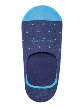 No Show Polka Dot Socks | Nautic Marl