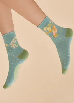 Powder - Ankle Socks - Hummingbird Aqua