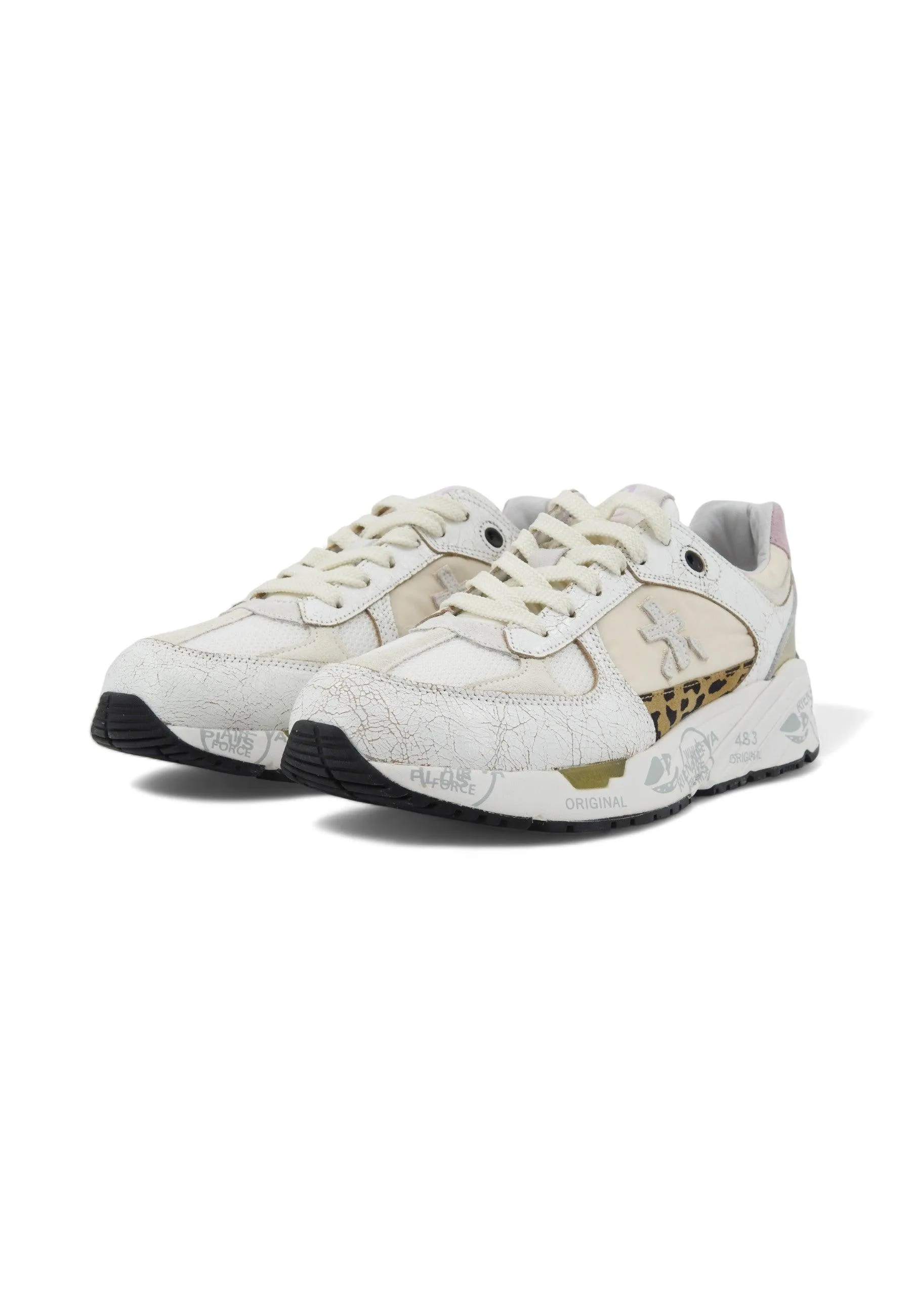 PREMIATA Sneaker Donna White Rose MASED-6680