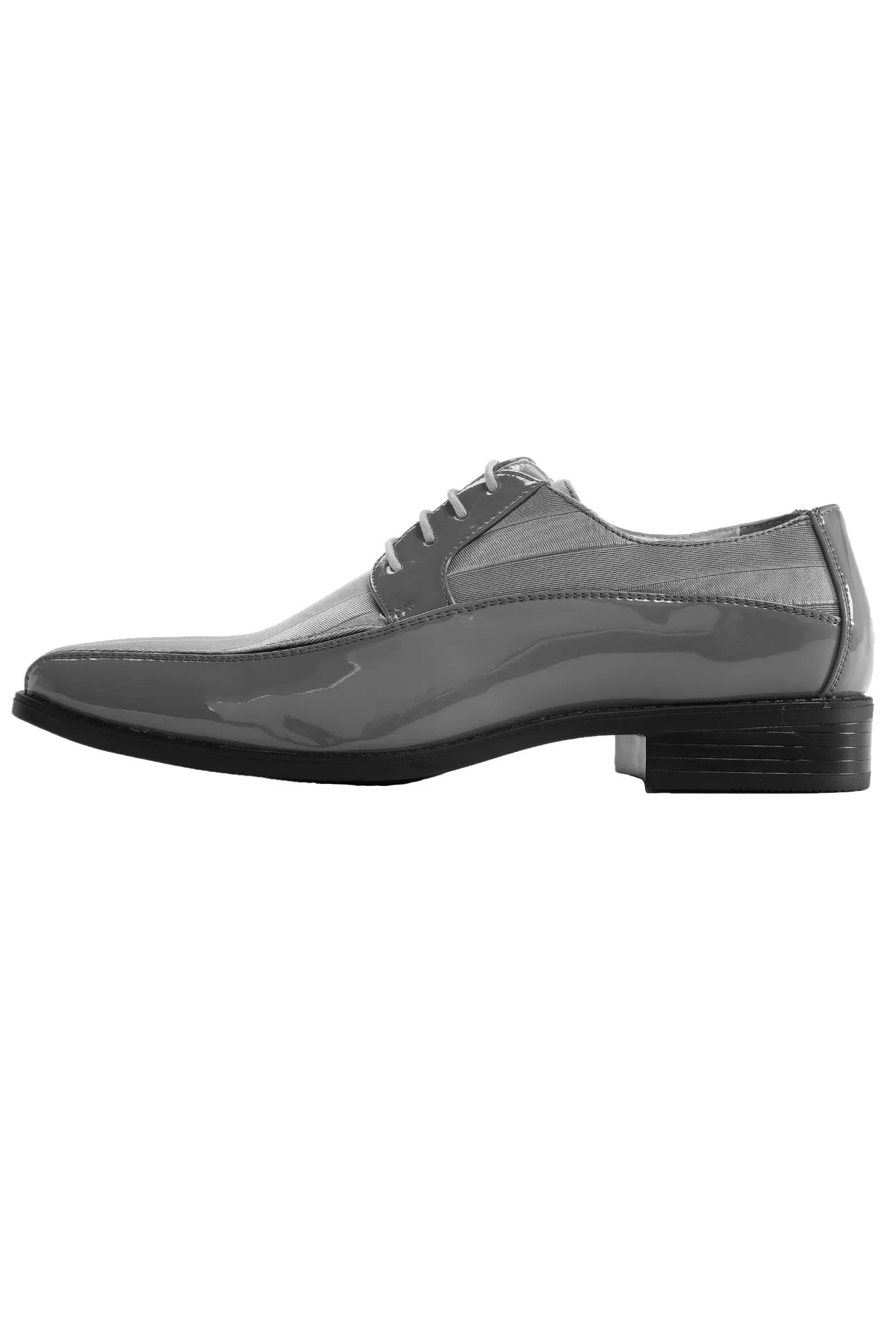 "179" Grey Striped Tuxedo Shoes