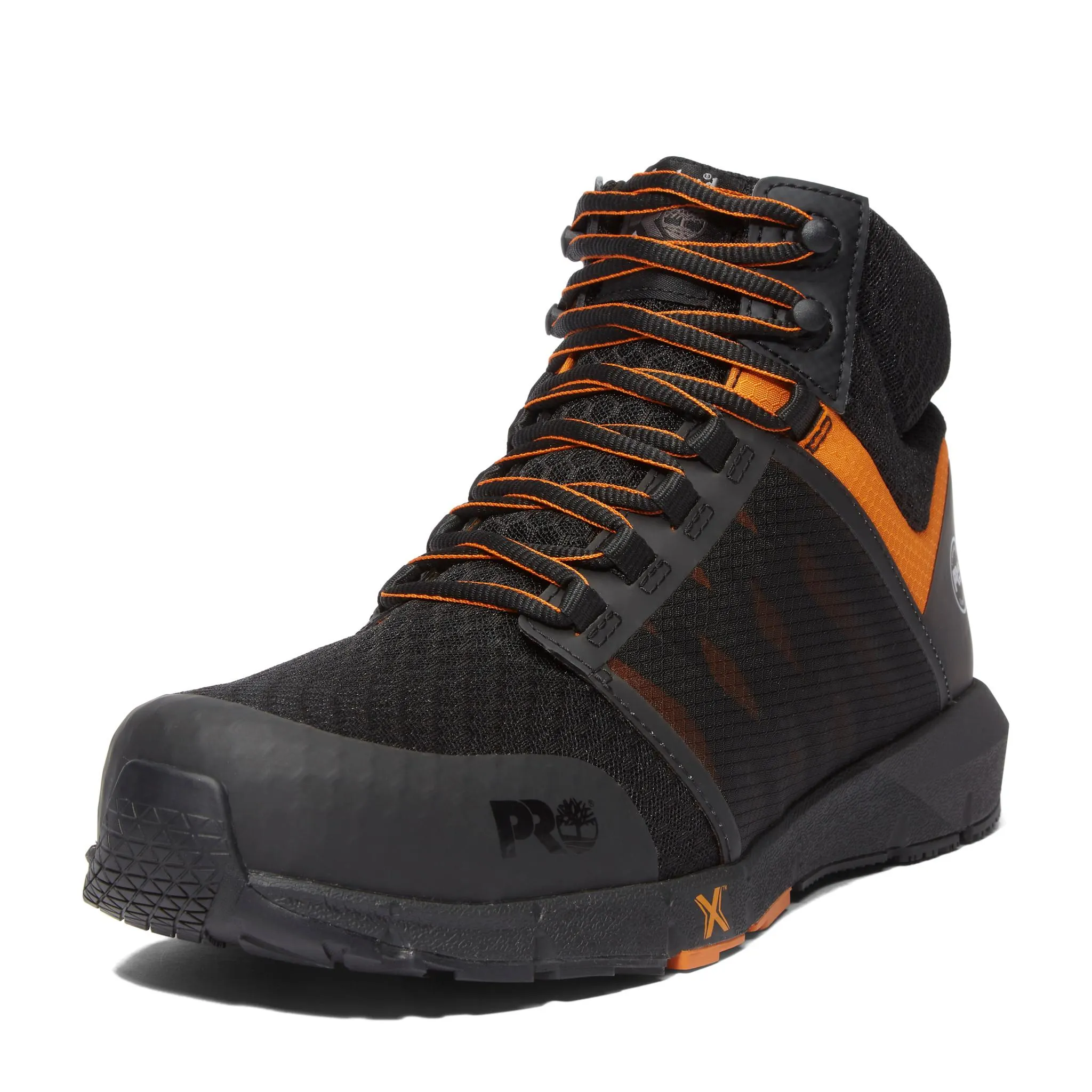 Radius Composite-Toe Work Boot Black/Orange