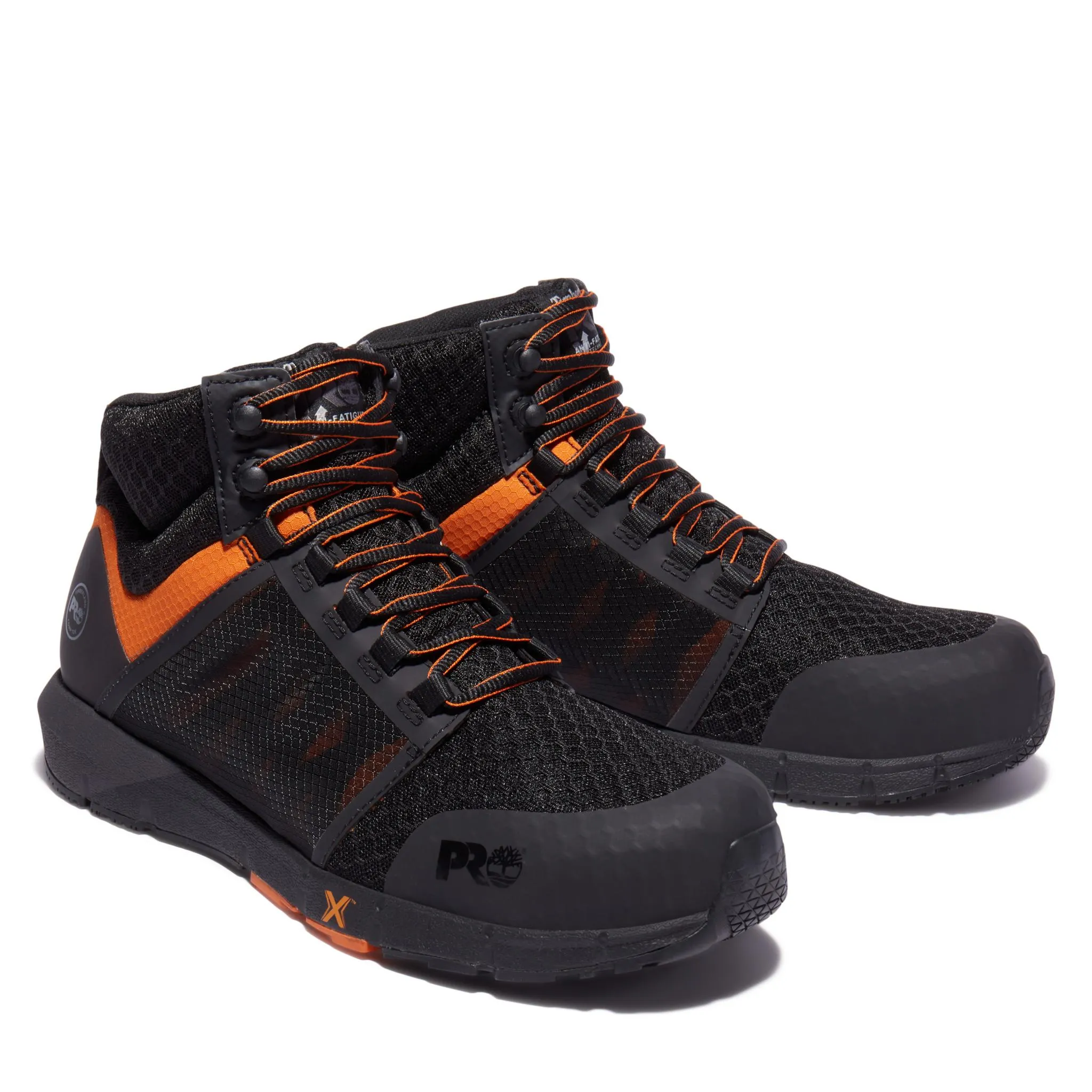 Radius Composite-Toe Work Boot Black/Orange