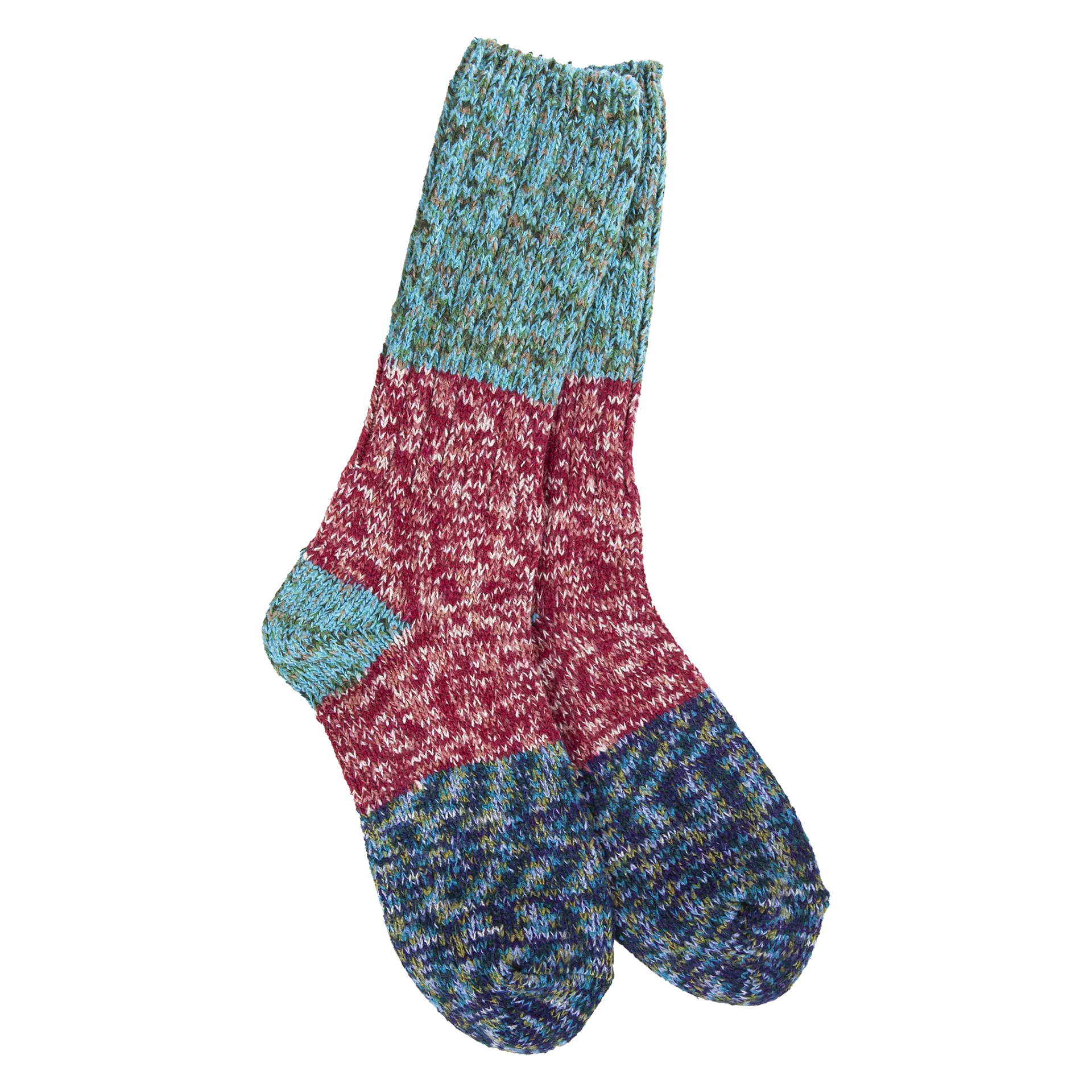 Ragg Crew Socks - Cranberry Cb Multi