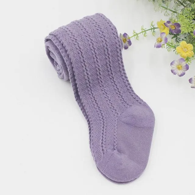 Ribbed Tights - Lavender