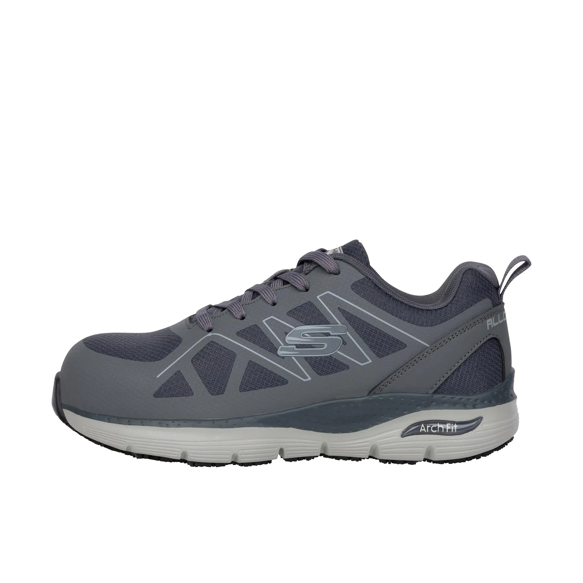 Skechers Vigorit Arch Fit Alloy Toe Grey