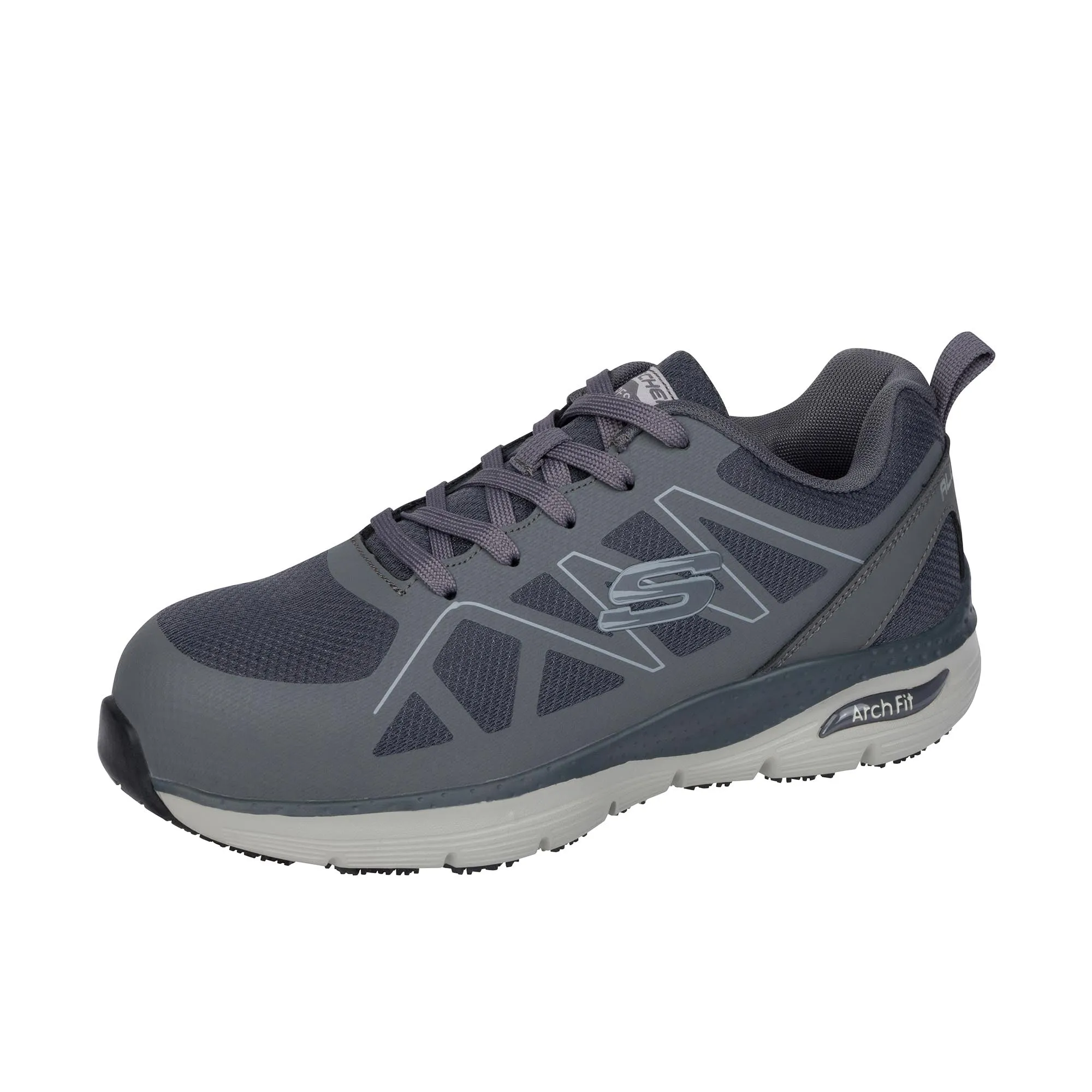 Skechers Vigorit Arch Fit Alloy Toe Grey