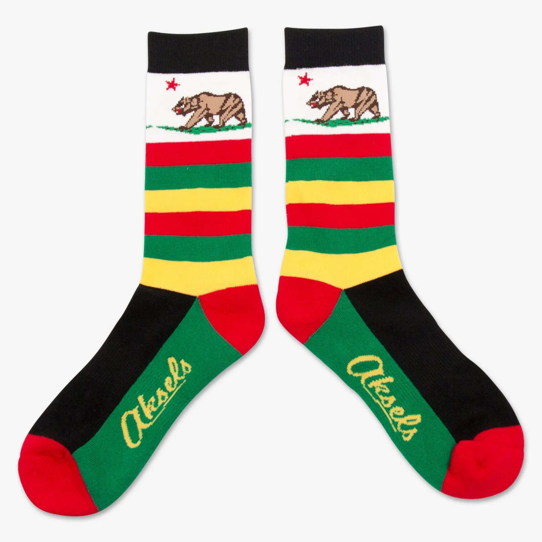 Striped California Grizzly Bear Socks