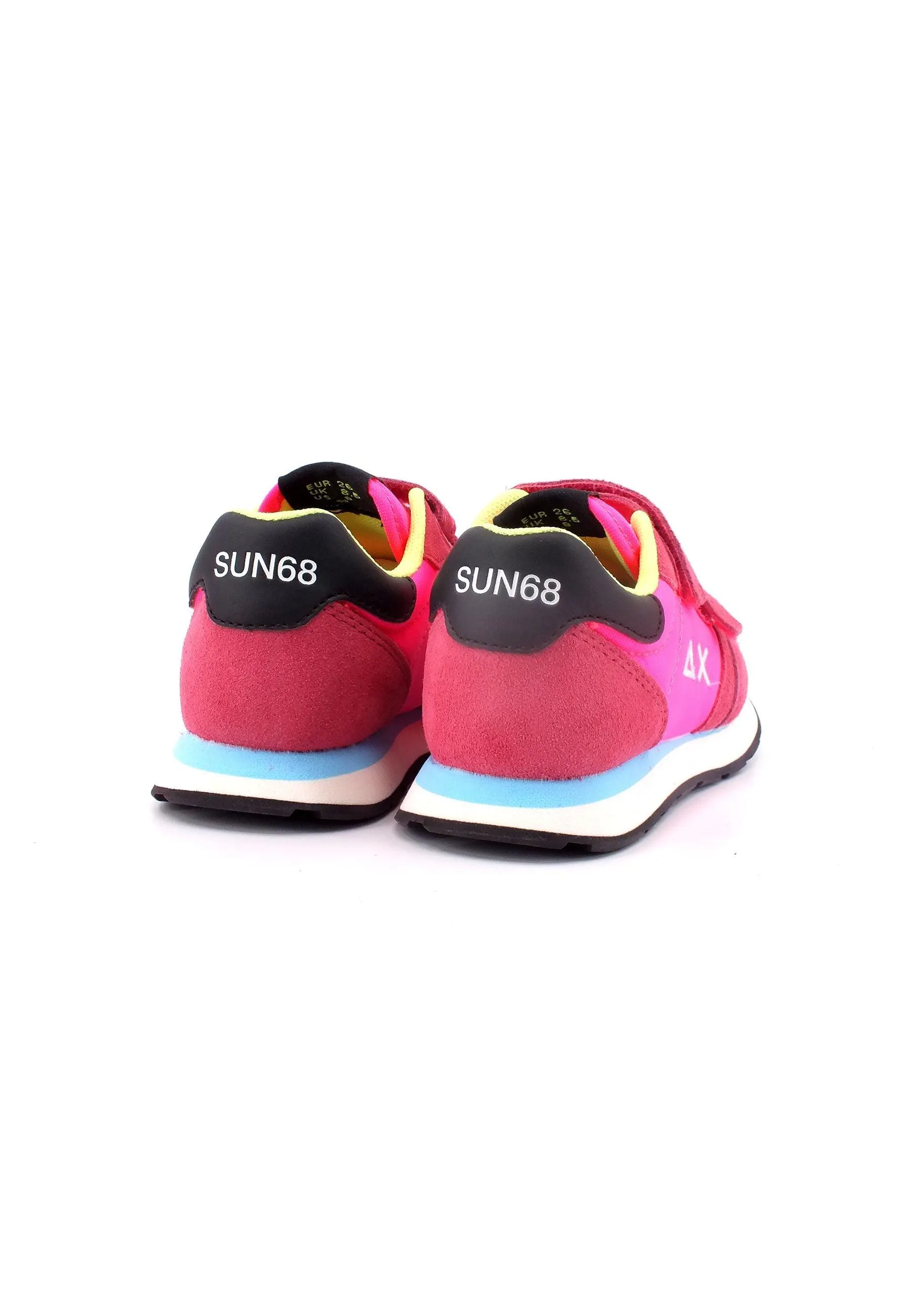 SUN68 Ally Solid Nylon Sneaker Bambino Fuxia Fluo Z33401B