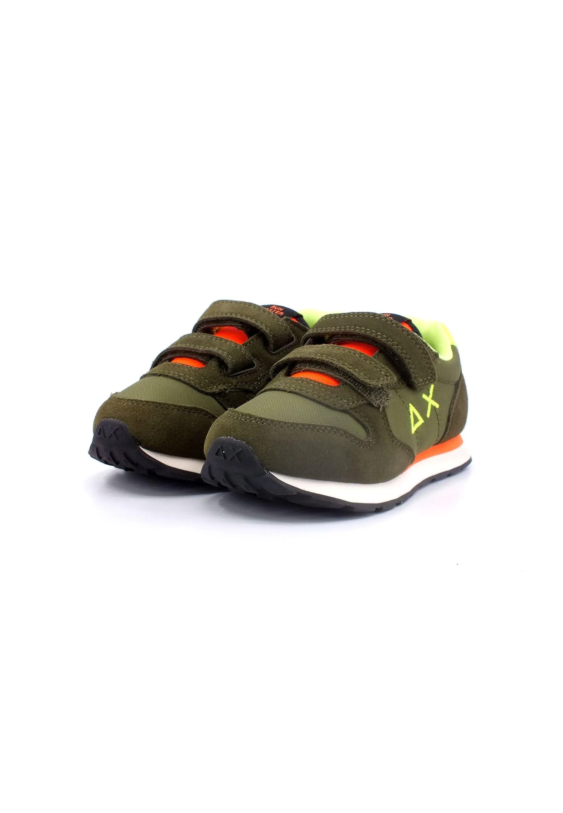 SUN68 Tom Fluo Sneaker Bambino Verde Militare Z33302B