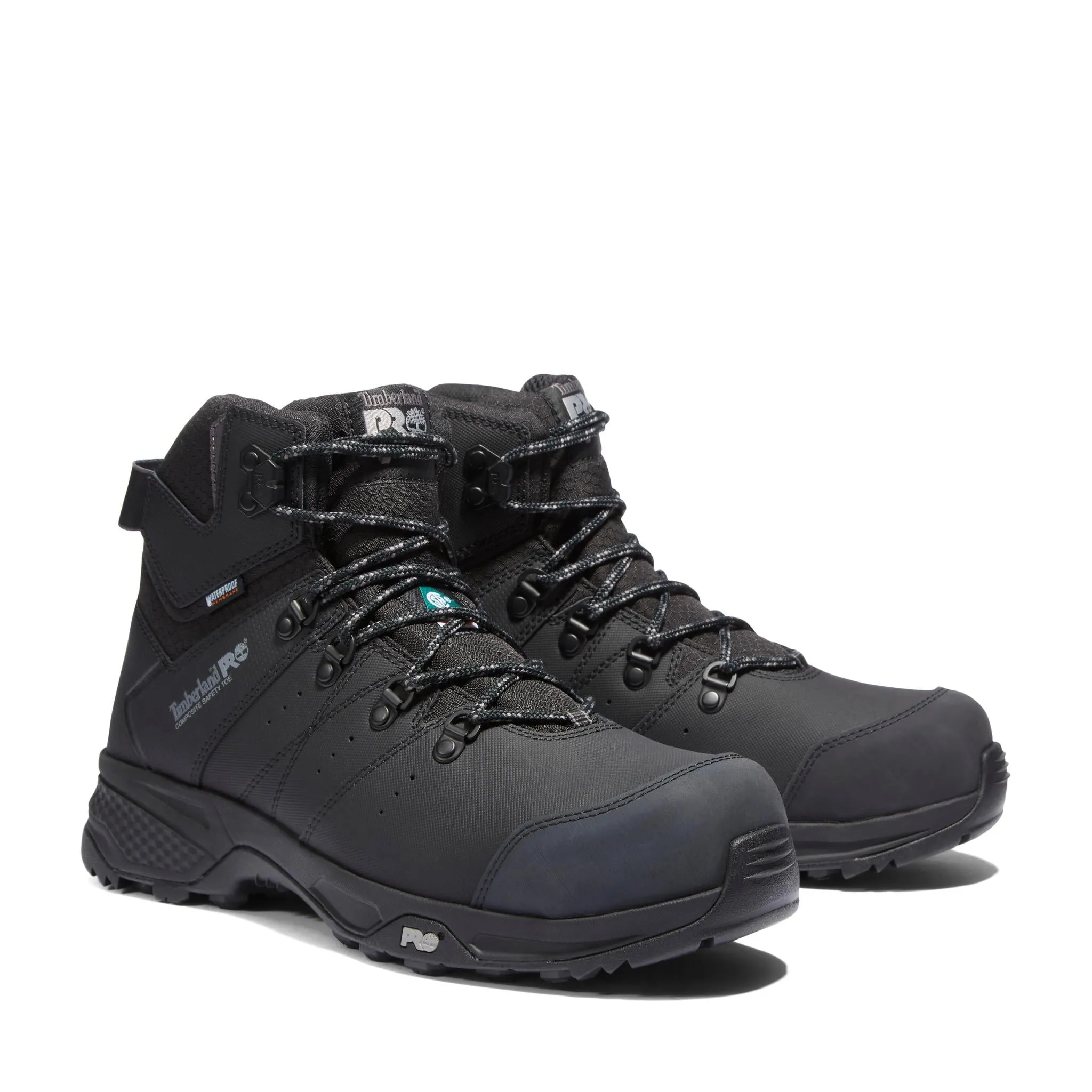 Switchback 6 Inch Composite-Toe Waterproof PR Work Boot Black