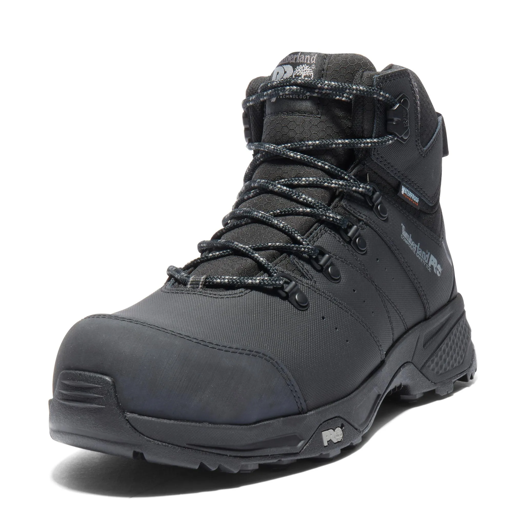 Switchback 6 Inch Composite-Toe Waterproof PR Work Boot Black