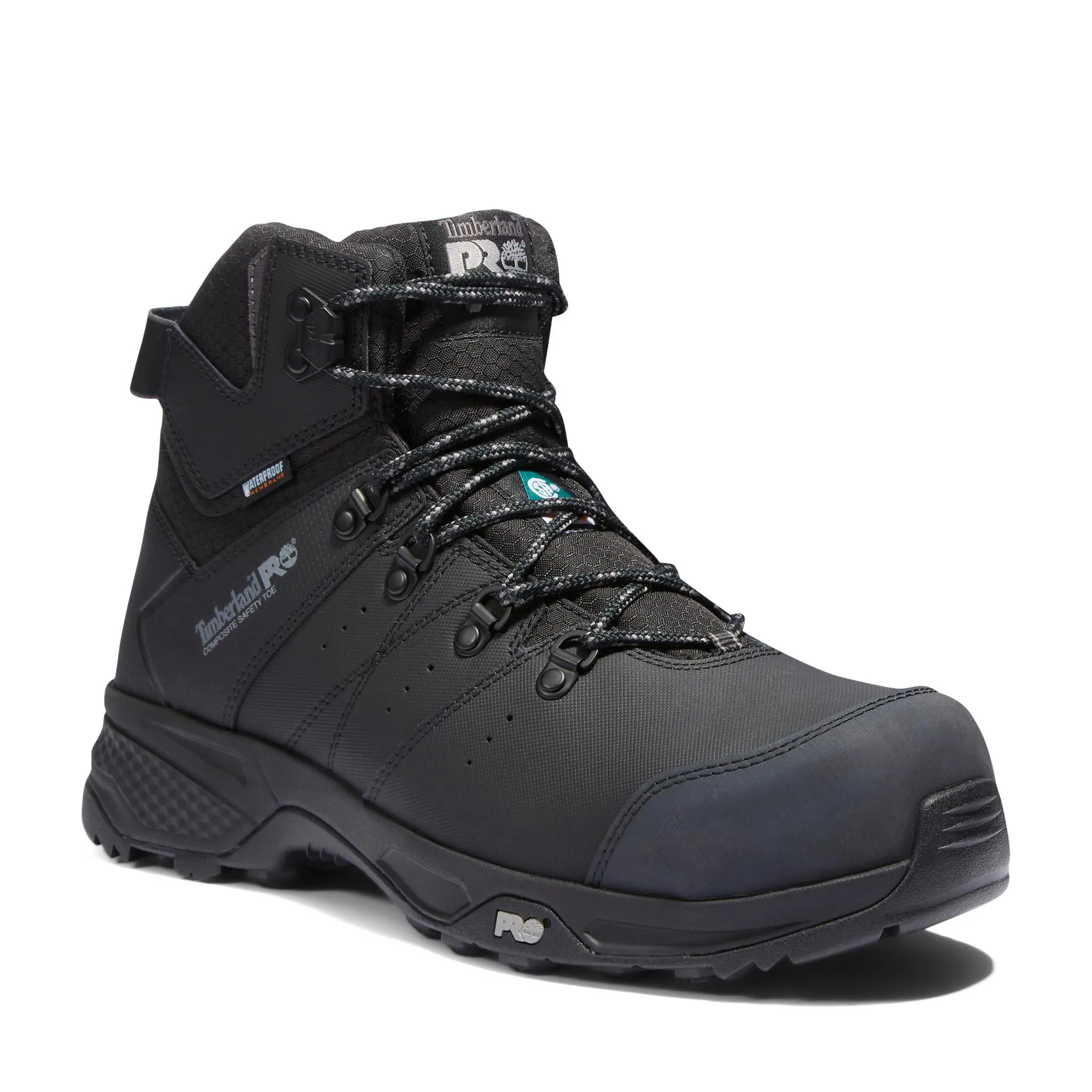 Switchback 6 Inch Composite-Toe Waterproof PR Work Boot Black