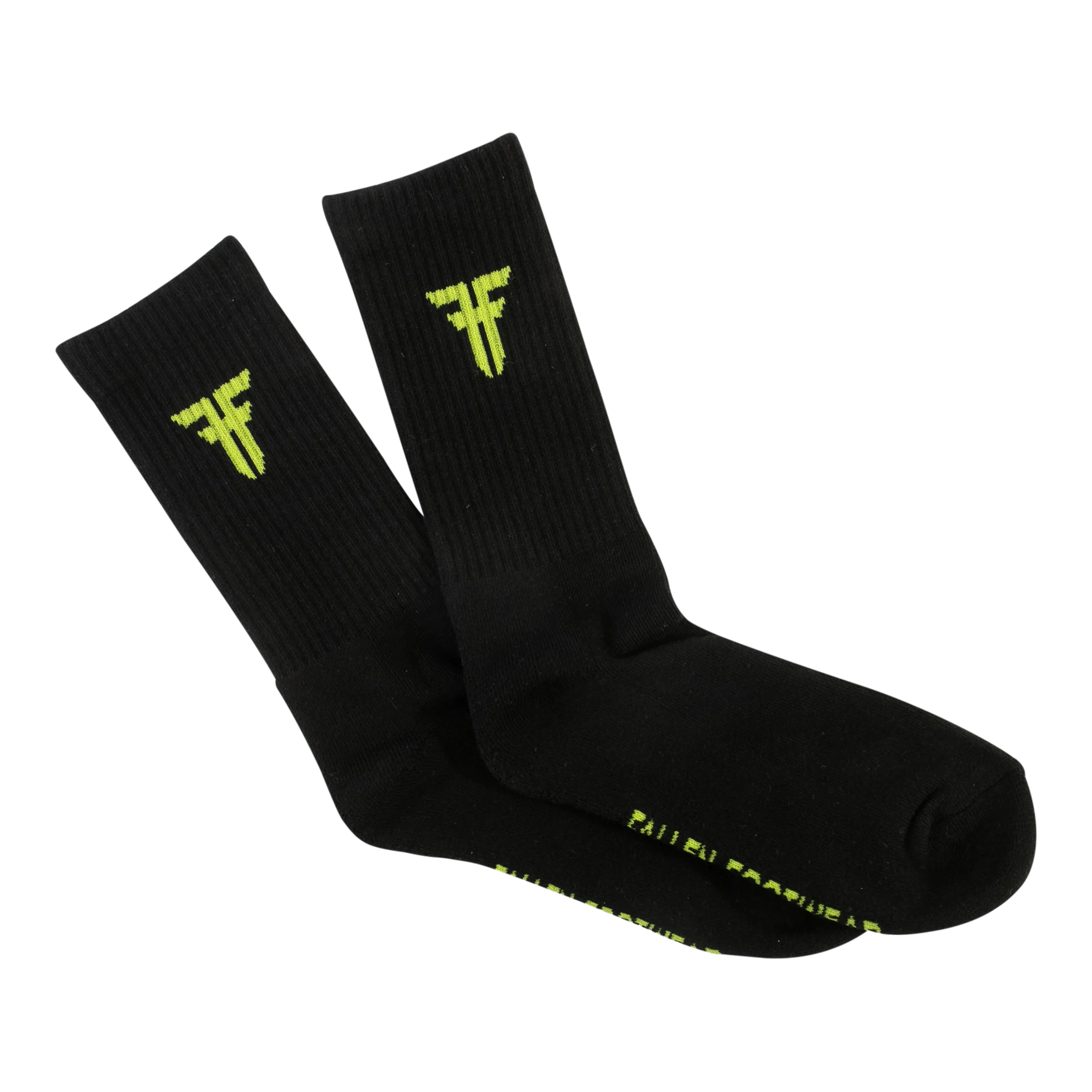 TRADEMARK SOCK BLACK/LIME