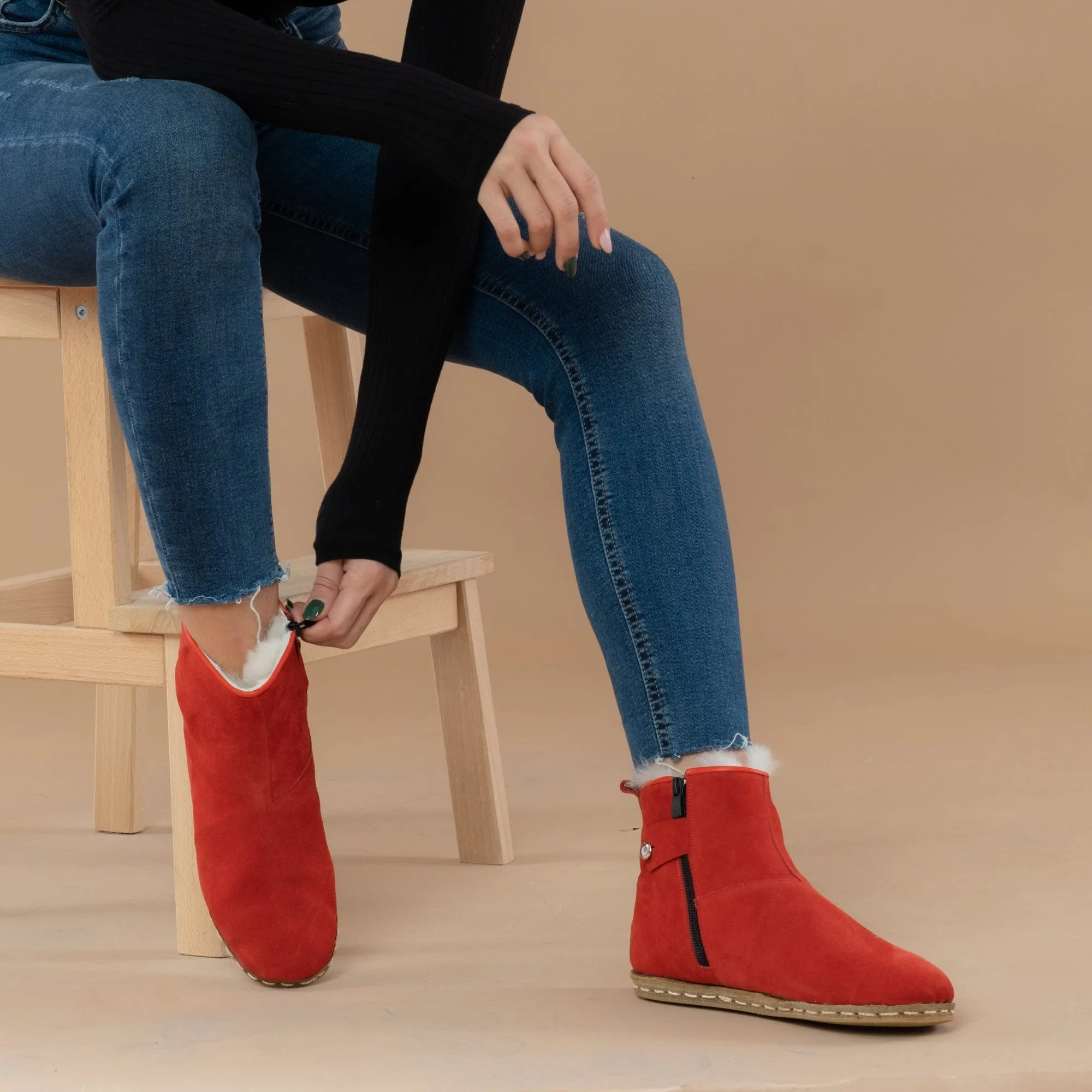 Women's Red Boots